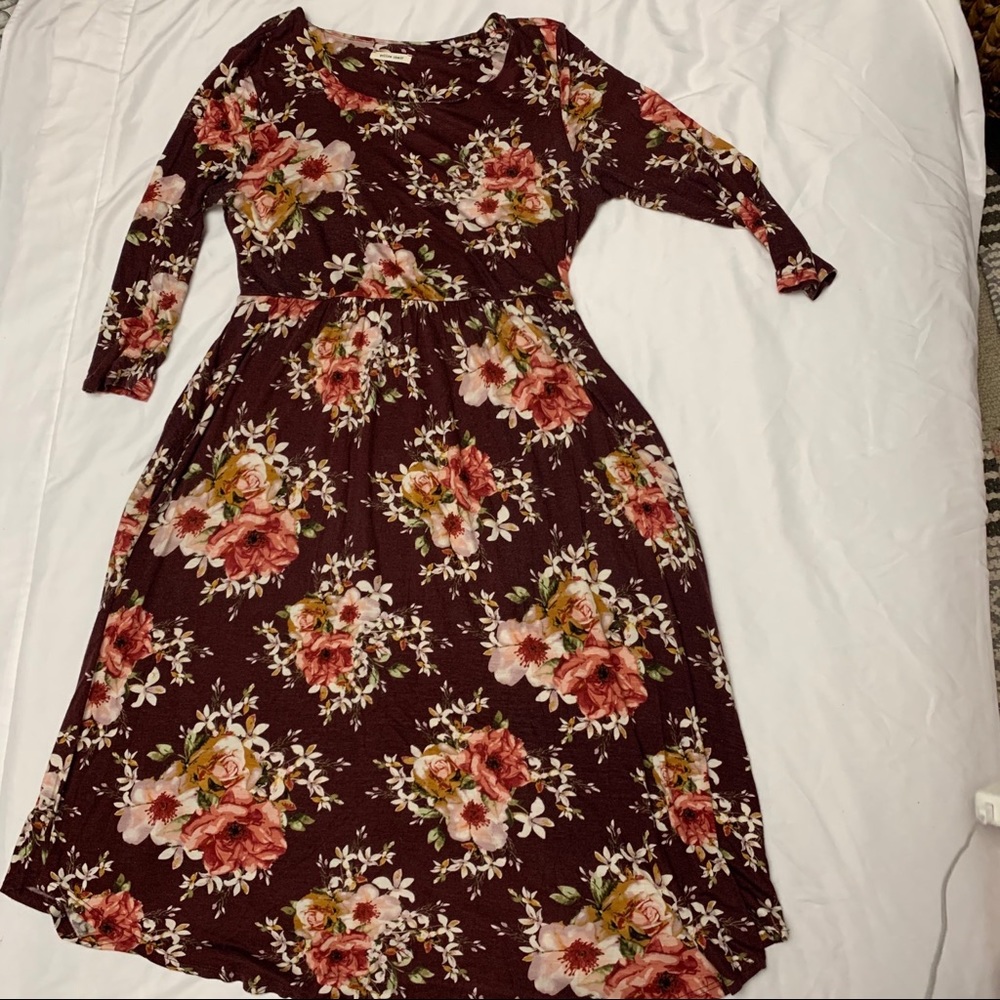 Floral midi dress